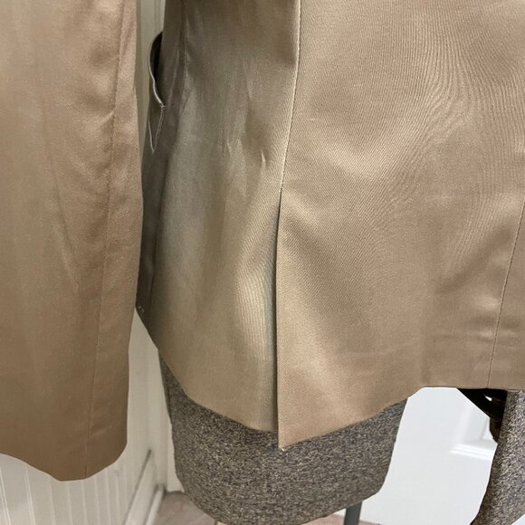 Quintessential Tan Suit with jacket and pants, Kasper Size 12 - Picture 6 of 15